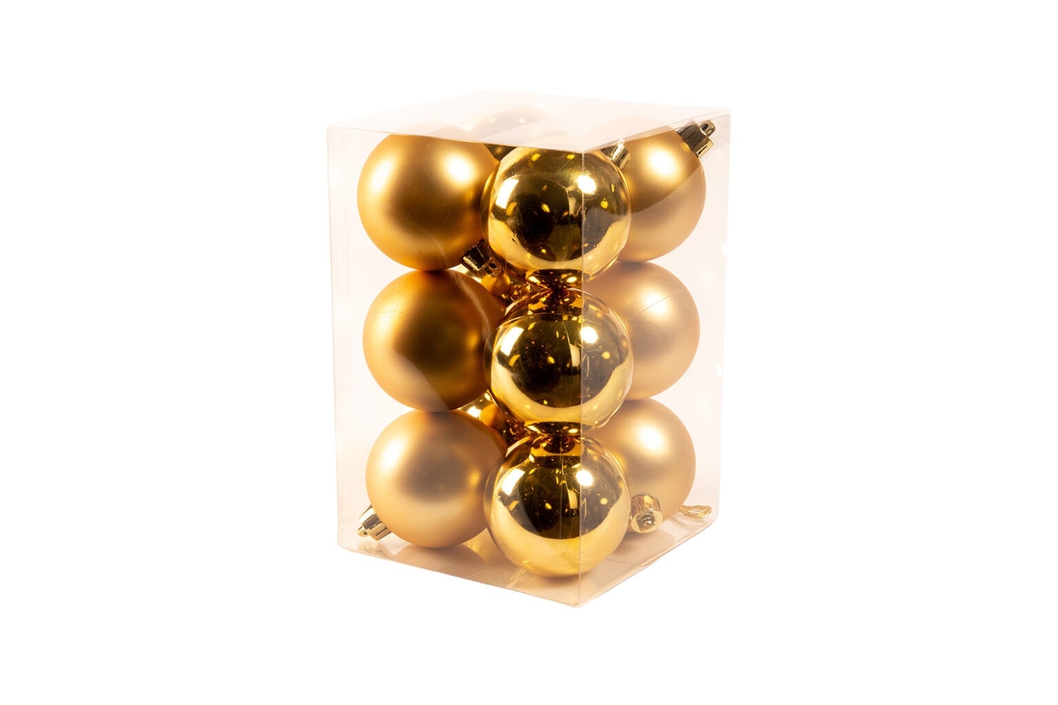 Witte kerstballen // Ø 6 cm · 12 stuks » Plastic / Kunststof